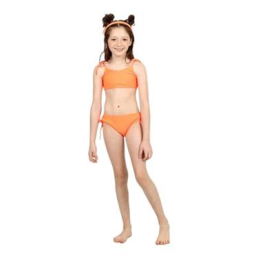 Imagem de Biquini laranja neon siri kids infantil alexia 39022, Colorido, 10