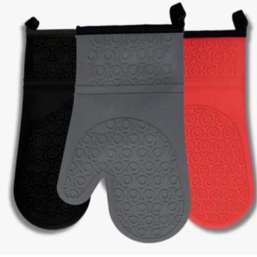 Imagem de Luva de silicone com barra de tecido para cozinha 29cm - Uny Home, PRE