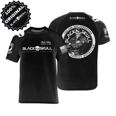 Imagem de Camiseta Black Skull Original Bope Dry Fit Camisa Academia Soldado -, 