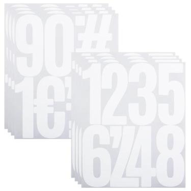 Imagem de Adesivos Numéricos de Vinil CMBBZZY 5 Polegadas Branco 8 Folhas