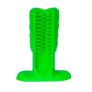Imagem de Escova Dental e Brinquedo para Cães Média Verde-Limão - TRUQYS PET