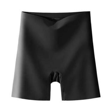 Imagem de Shorts Boxer Femininos De Cintura Alta, Cor Pura, Calcinhas De Seguran