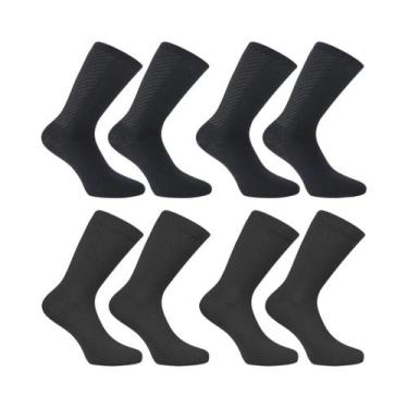 Imagem de Meias De Compressão Unissex De Cor Pura Para Ciclismo, 4 Pares, Para C