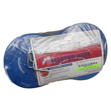 Imagem de Fita de Marcação Master Rede Beach Soccer Praia Campo Society Profissional com Ilhoses Antiferrugem Azul Escuro 27M 38M