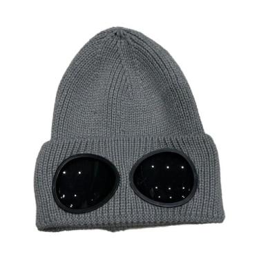 Imagem de Gorro De Lã Tricotado Unissex, À Prova De Vento, Quente, Elástico, Pro