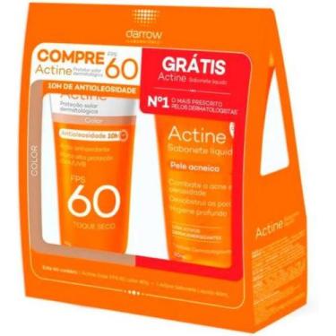 Imagem de Darrow Kit Actine Solar FPS 60 Color 40g + Actine Sabonete Líquido 40g