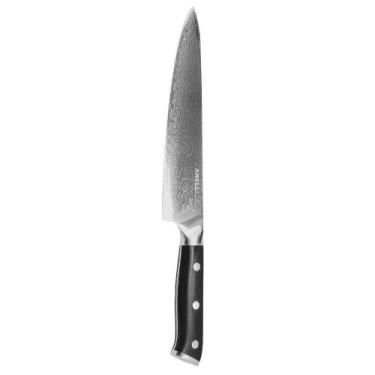 Imagem de Faca Chef 67 de Aço Japonês Damasco Vg-10 20cm - ART IN MÓVEIS