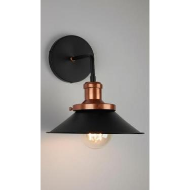 Imagem de Arandela Industrial Vintage Metal Preto E Cobre - Congratulations Stor