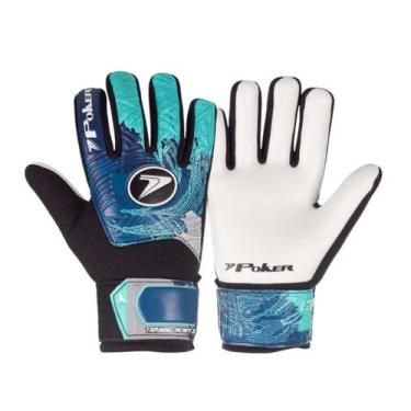 Imagem de Luva Goleiro Campo Poker Training Infinity Junior -, Marinho, Verde, 5