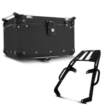 Imagem de Baú+bagageiro de chapa top case 48 l super adventure kawasaki versys 6