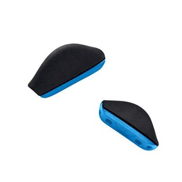 Imagem de Mryok Apoios de nariz de reposição para óculos de sol Revo Guide II RE4073 – Opt, Apoios de nariz de base rígida azul Euro Fit, One Size
