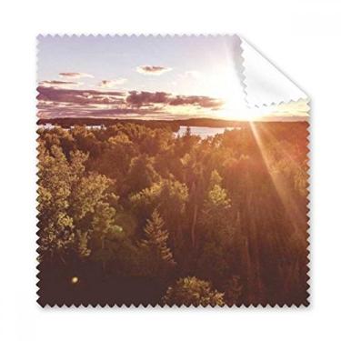 Imagem de Pano de limpeza Sunshine Forestry Science Nature Scenery pano de limpeza de tela de telefone 5 peças