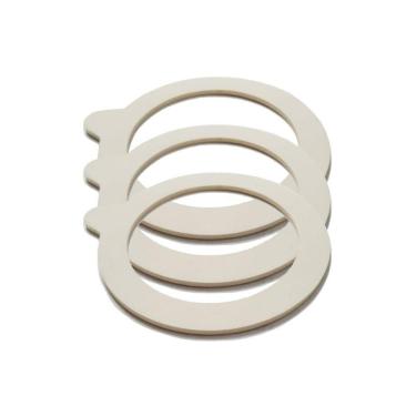 Imagem de Conj 3 Borracha Anel Vedação 90 mm P/ Pote Fido Bormioli Rocco