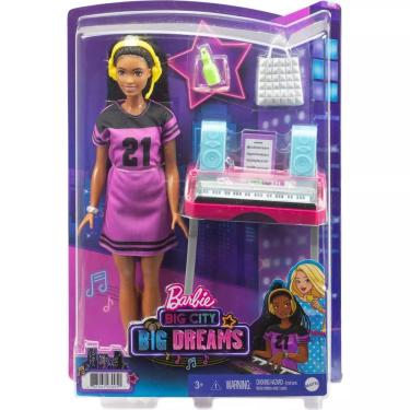 Imagem de Boneca Barbie Brooklyn Big City Big Dreams Negra 30Cm Mattel