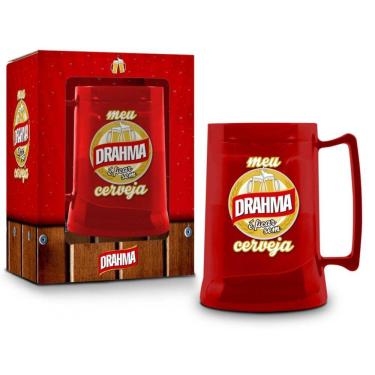 Imagem de Caneca Gel Sátira Cerveja Brahma Drahma 300ml Presente