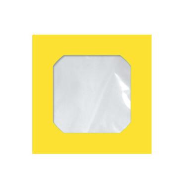 Imagem de Envelope saco c/janela p/CD amarelo Cmd105 125x125mm blister - com 25 unidade - Scrity