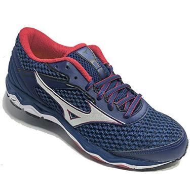 Imagem de Tênis Mizuno Wave Hawk Marinho/Prata Masculino