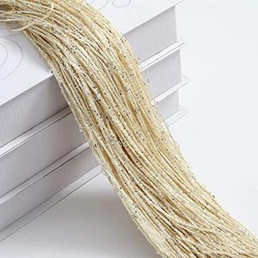 Imagem de 1x2m borla brilhante linha prata corda cortina divisor de sala de estar casamento faça você mesmo decoração de casa, cor 14,1x2m