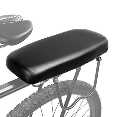 Imagem de Wemay Banco traseiro de bicicleta ciclismo MTB bicicleta de montanha couro pu macio almofada confortável banco traseiro de bicicleta assento traseiro de criança