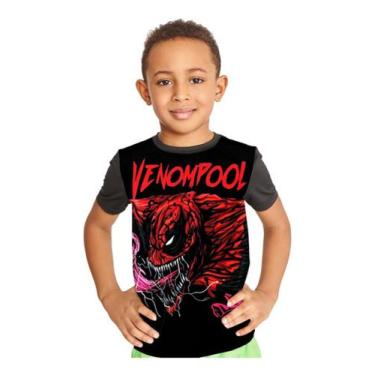 Imagem de Camiseta Infantil Venompool Deadpool Venom Ref:417 - Smoke
