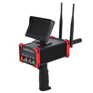 Imagem de Detector de metais AC100-240V Scanner de metais de alta precisão no subsolo Detectar Identificar localização de objetos Tela de alta definição Localizador de tesouro para cobre ouro prata (US Plug)