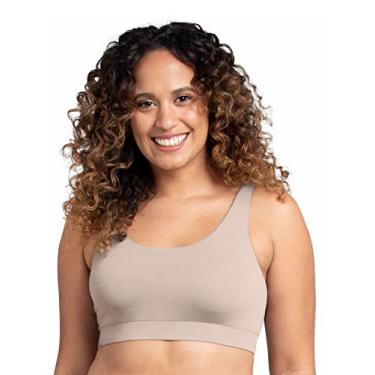 Imagem de Fruit of the Loom Sutiãs e Regatas Femininas Confortáveis (P-6GG), Sutiã confortável - algodão elástico - pacote com 2 preto/caxemira, P