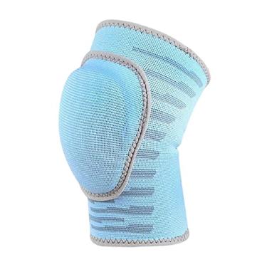 Imagem de Esquirla Almofa de Joelho para Esponja Acolchoa Flexível Respirável Elástica Anticoli de Joelho para Ciclismo nça Esportes Escala Equip, Azul