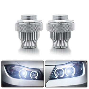 Imagem de Lâmpadas de anel de halo para olho de anel, luzes de LED para corrida diurna Maso sem erro para série 5 E60 E61 LCI LED 20W, OEM 63127187952 Xenon branco