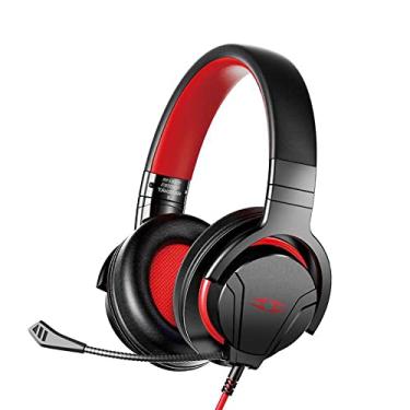 Imagem de Qudai SHADE Fone de ouvido para jogos montado na cabeça Unidade de driver de 40 mm Design ergonômico Microfone removível Ampla compatibilidade BD