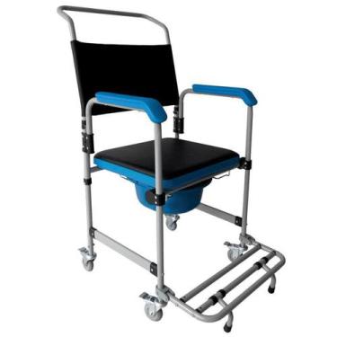 Imagem de Cadeira Higiênica D50 Aço Fixa 150 Kg 48cm - Dellamed