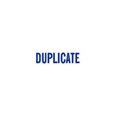 Imagem de Carimbo autotintado DUPLICATE - Azul