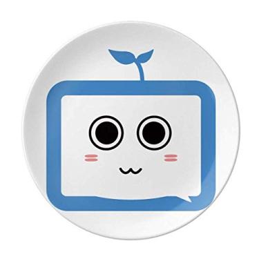 Imagem de Saplings Prato Decorativo de Porcelana Pequena para TV Happy Original