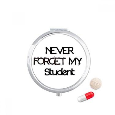 Imagem de Porta-comprimidos com citação Never Foget My Student Teacher Caixa de armazenamento de remédios