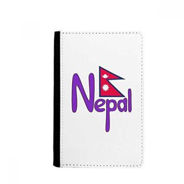 Imagem de Carteira Notecase Burse com estampa vermelha e roxa do Nepal