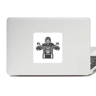 Imagem de Motocicleta Esqueleto Luzes Óculos Padrão Decalque Vinil Paster Laptop Adesivo Decoração PC