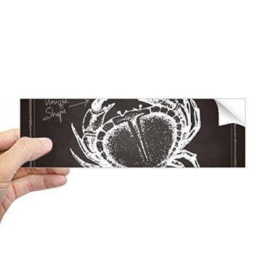 Imagem de DIYthinker Adesivo retangular de para-choque com estampa de caranguejo, organismo marinho, decalque de janela