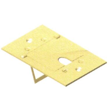 Imagem de ESPELHO PLACA P/PISO METAL 4X2 RJ45/RJ11 STAMPLAC