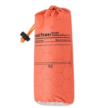 Imagem de ZJchao Envelope quente saco de dormir único, bolsa de dormir portátil para ambientes externos, montanhismo, acampamento, quente, tipo envelope, saco de dormir único laranja