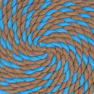 Imagem de Corda de algodão trançado natural West Coast Paracord – Corda artesanal – Corda tripla super macia e forte para esportes, decoração, artesanato, macramê, uso interno (1,27 cm x 320 m, Cookie Monster)