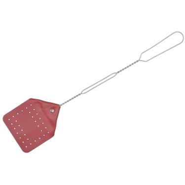 Imagem de Amish Valley Products Swatter de couro feito à mão com alça de arame Flyswatter escolha de cor (vermelho)