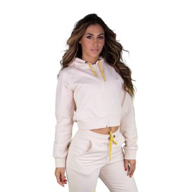 Imagem de Blusao Casual Everlast Moletom Fem Nude/Dourado G
