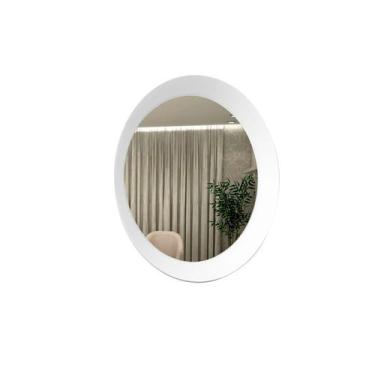 Imagem de Espelho Decorativo Paella Branco  60 Cm Redondo - E2g Design