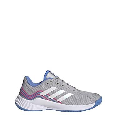 Imagem de adidas Novaflight Tênis de vôlei feminino, cinza, tamanho 10