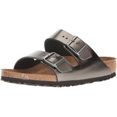 Imagem de Sand lia masculina Birkenstock Arizona marrom escuro