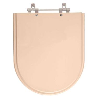 Imagem de Assento Sanitario Poliester Carrara Rosa Floral para vaso Deca