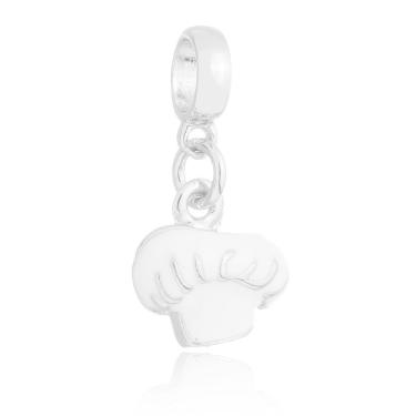 Imagem de Pingente Berloque Chapéu Da Gastronomia Pandora Banhado a Prata 925 - Premium