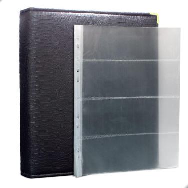 Imagem de Álbum Fichário 50 Folhas PP Cédulas 4 Espaços 32x24 Cobra Fosco GF