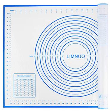 Imagem de Tapete de silicone, massa antiaderente com medidas para fazer bolachas de pizza e fondant, tapete de silicone antiderrapante extragrosso