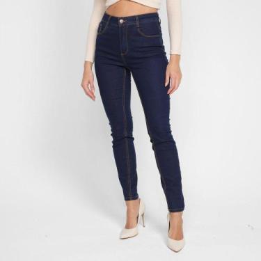 Imagem de Calça Jeans Skinny Hering Cintura Alta Feminina