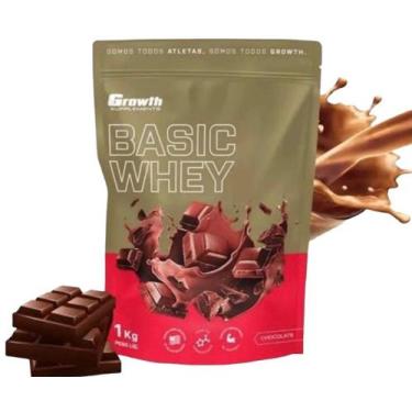 Imagem de 1 Basic Whey Protein - Sabor Chocolate - 1Kg - Growth